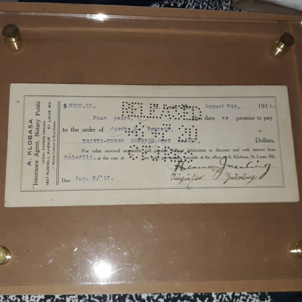 1911 $3300 Loan